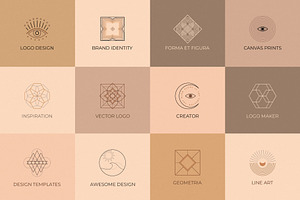 Forms, Shapes Vector Logo Elements