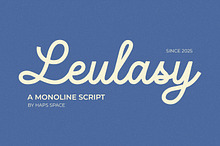 Leulasy a Monoline Script