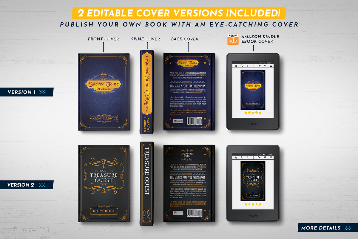 Book Cover Template 61, a Templates & Theme by Digital Goods (Photo 2 of 11)