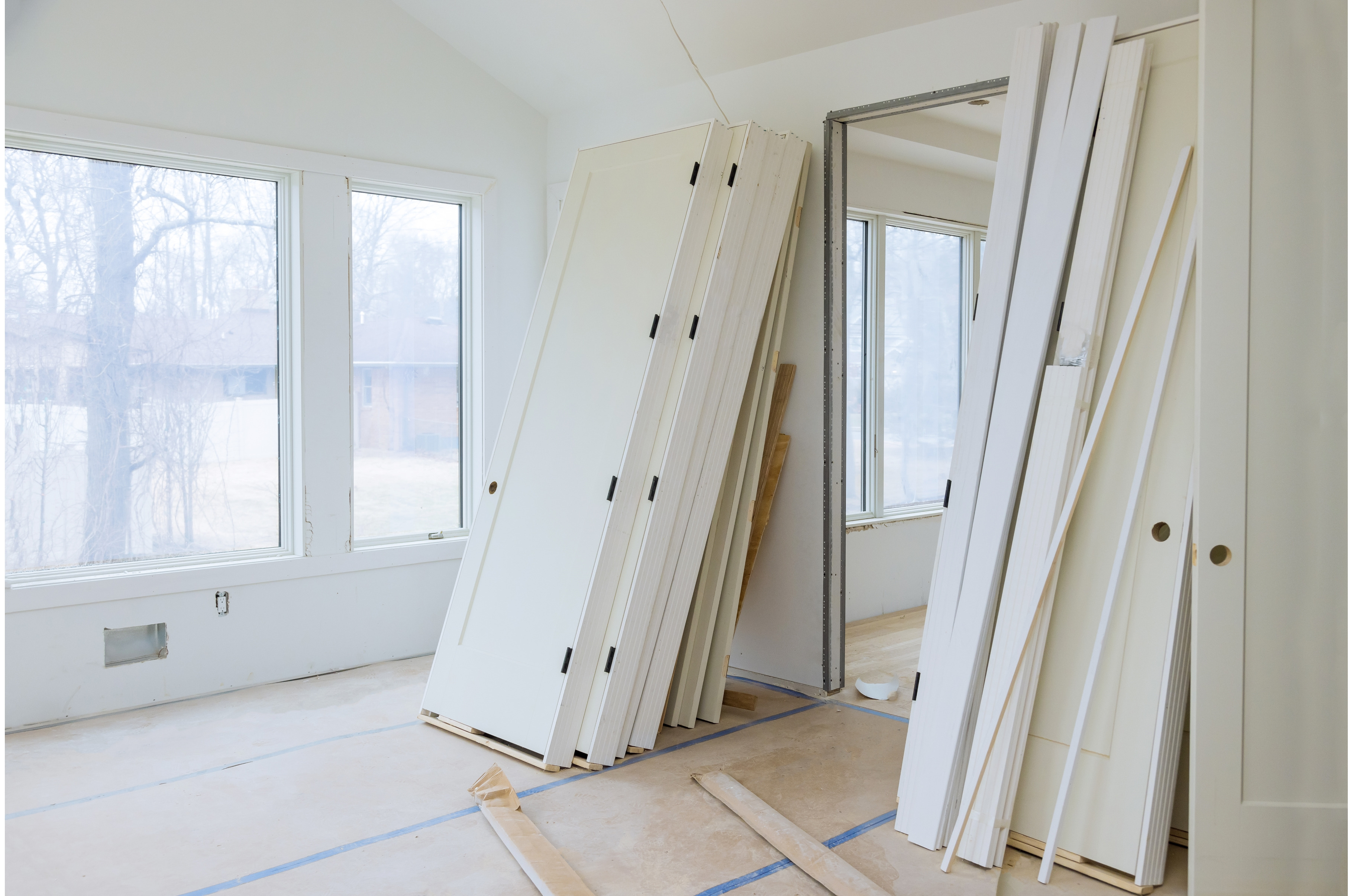 Interior wooden stacker door, an Architecture Photo by Ungvar Studio
