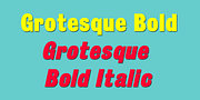 Grotesque, a Sans Serif Font by Wooden Type Fonts (Thumbnail 3 of 3)