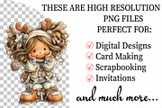 Whimsical Christmas Girl Clipart, an Illustration by Daily.Designs (Thumbnail 2 of 5)