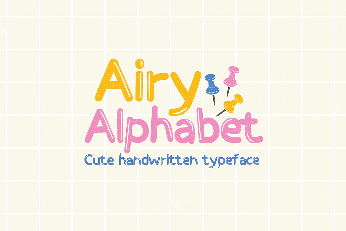 Airy Alphabet - Cute Quirky Font, a Handwritten Font by HipFonts (Photo 1 of 8)