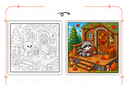 Hygge Seasonal Comfort Coloring, a Seasonal Illustration by Design Station (Thumbnail 3 of 7)