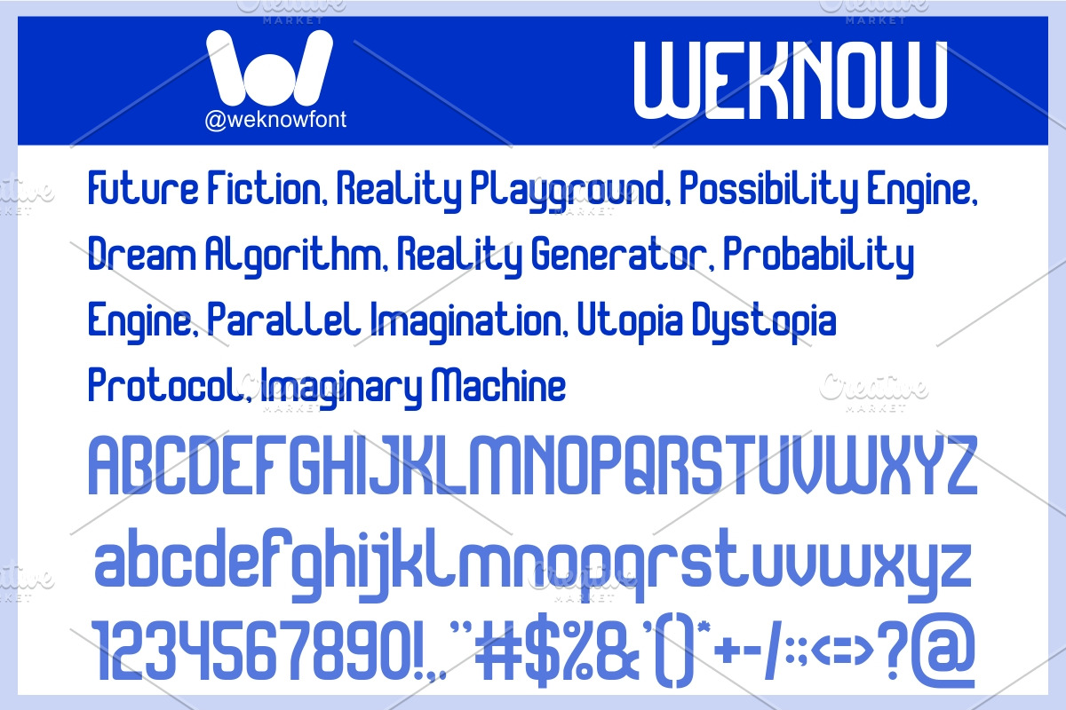Scifi Experimental Font, a Sans Serif Font by weknow (Photo 5 of 8)