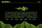 Subotica Futuristic Y2k Display Font, a Sans Serif Font by dansdesign (Thumbnail 9 of 10)