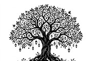Elegant dream tree silhouette design, a Healthcare Illustration by Amazin_art (Thumbnail 25 of 43)