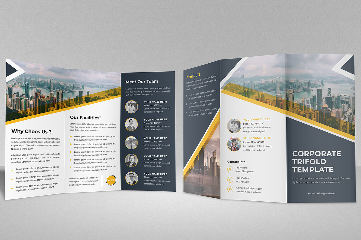 Business Trifold Brochure v4, a Brochure Template by SamiSimply7 (Photo 4 of 4)