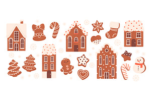Gingerbread cookies. Christmas sweet, an Object Illustration by LadadikArt