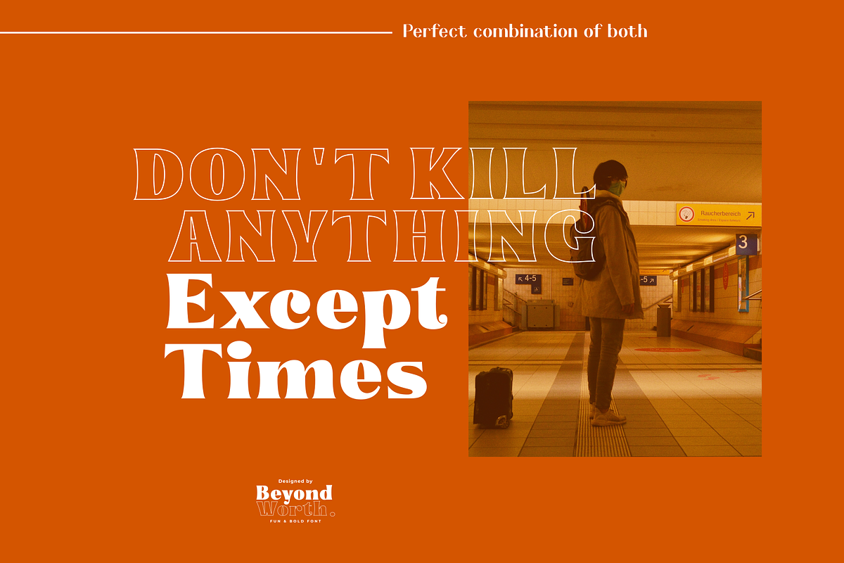 Beyond Worth - Fun & Bold, a Serif Font by Java pep (Photo 6 of 11)