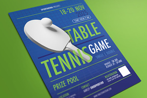 Table Tennis Tournament Flyer, a Flyer Template by Aarley Kaiven