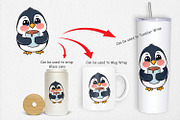 Penguin with Hot Cocoa Clipart, a Graphic by Artnoy (Thumbnail 4 of 5)