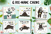 Sleep More Sloths Graphic Pack, an Animal Illustration by Gulnara Sabirova (Thumbnail 6 of 8)