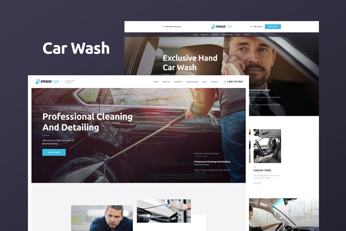 PrideCar - Car Wash & Auto Mechanic, a WordPress Template by ThemeREX