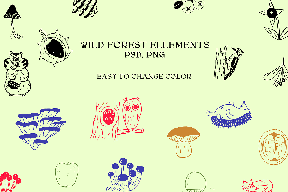 Ink Forest: Botanicals & Characters, an Animal Illustration by Schumacher Shop (Photo 19 of 19)