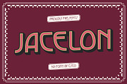 Jacelon 3D, a Sans Serif Font by Craft Supply Co. (Thumbnail 1 of 8)