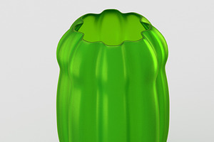 Decorative Matte Glass Vase