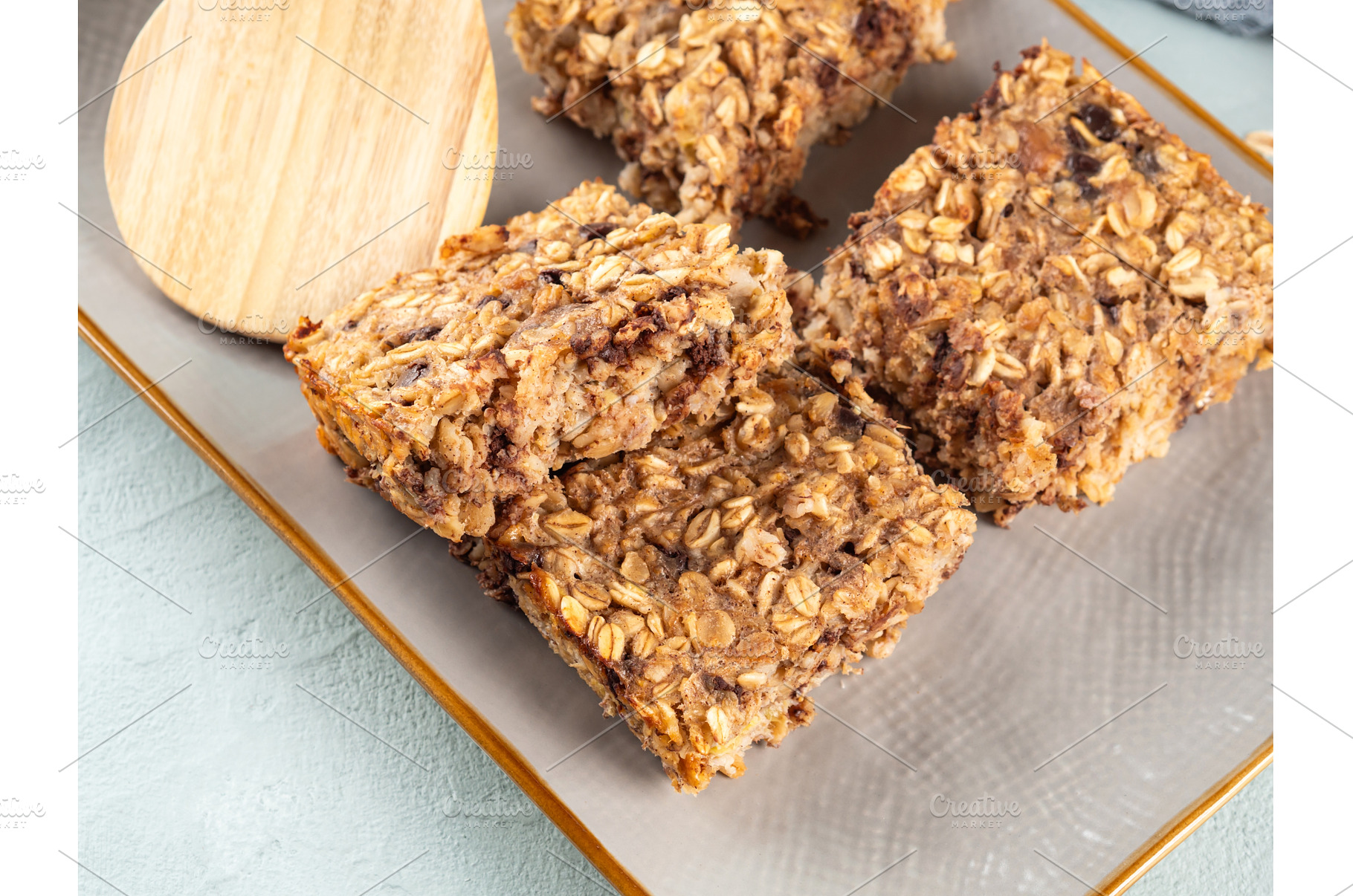 Baked oatmeal peanut butter banana, a Food & Drink Photo by Lifemorning