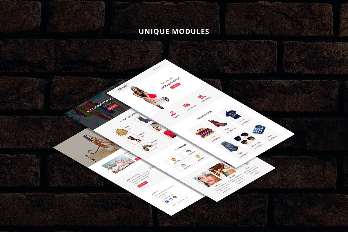 TOPSHOP - Responsive Email Template, an Email Template by evethemes (Photo 3 of 3)