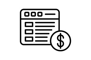 Online Line Icon, an Icon by Pexelpy