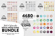 Social Media Icons BUNDLE, an Icon by Fearless Confetti (Thumbnail 1 of 4)