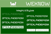Optical Phenomena font, a Sans Serif Font by weknow (Thumbnail 7 of 8)