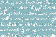 First Snowfall, Cute Script, a Handwritten Font by Designing Digitals (Thumbnail 6 of 8)