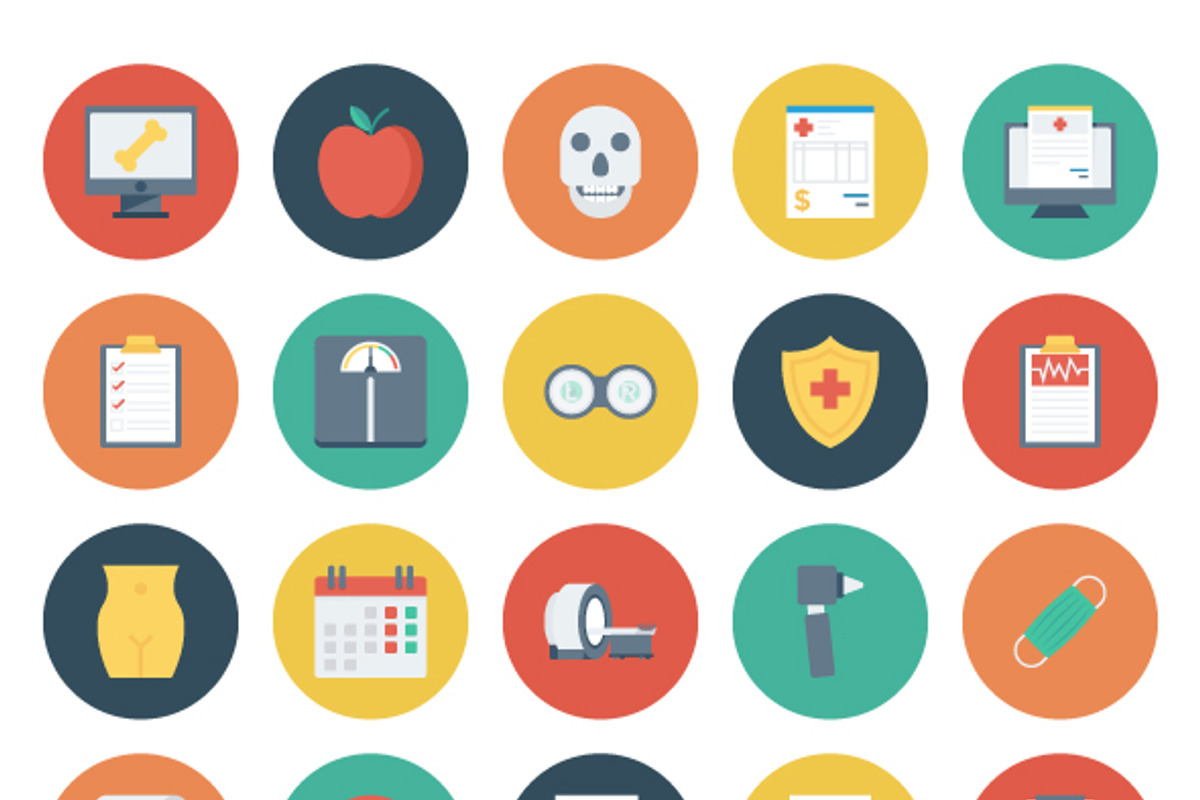 1050 Medical & Health Bundle Pack, an Icon by Dinosoftlabs (Photo 2 of 6)