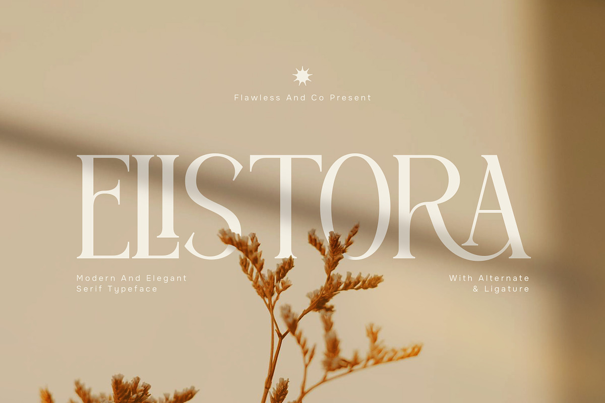 Elistora - Elegant Serif Font, a Serif Font by Flawless And Co (Photo 1 of 10)