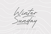 Winter Sunday, a Script Font by khurasan (Thumbnail 1 of 7)