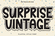 Surprise Vintage | Script Font, a Script Font by Scratchones (Thumbnail 1 of 8)