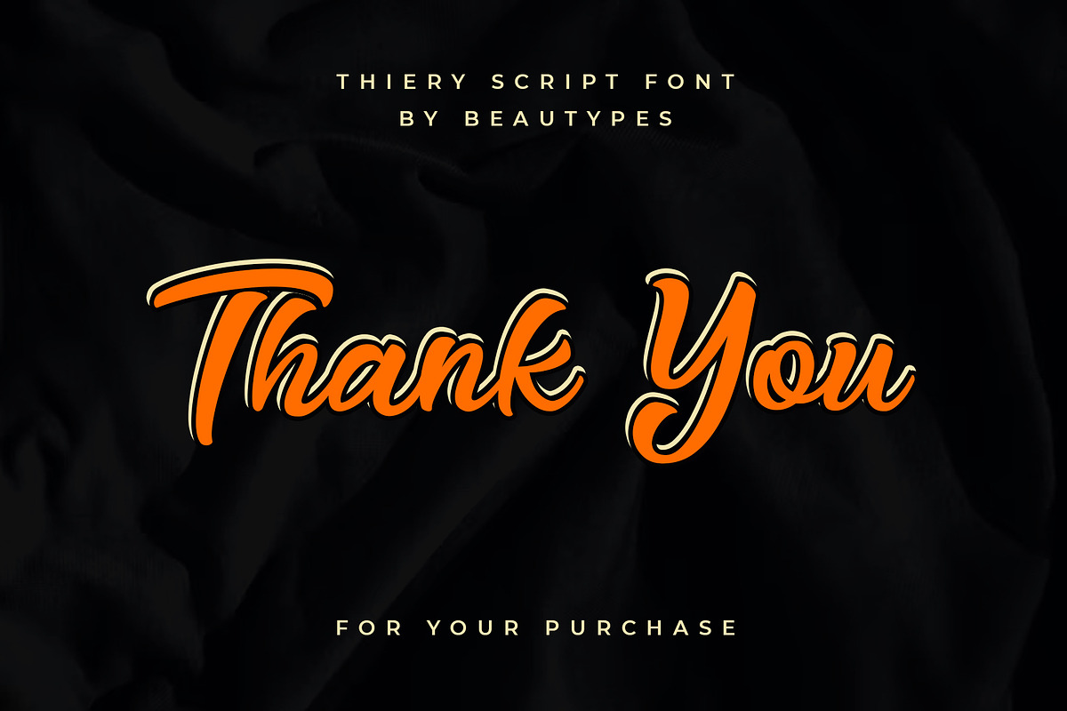 Thiery Script - Bold Font, a Script Font by Beautypes (Photo 8 of 8)