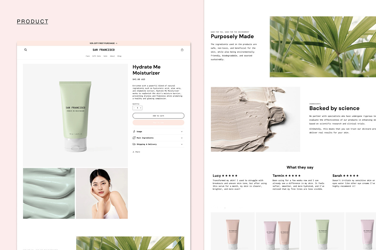 SAN FRANCISCO | Beauty Shopify Theme, a Shopify Template by Studio Mayde (Photo 5 of 9)