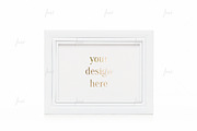 White 5x7 frame isolated mockup, a Print Template by JustLikeMyDesktop (Thumbnail 2 of 3)