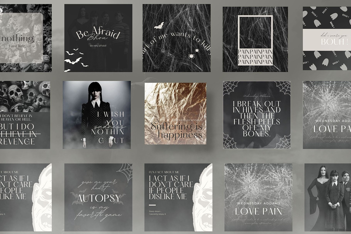 Wednesday ADDAMS Instagram CANVA preview 5