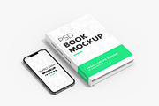 Book & iPhone 13 Mockup, a Books & Magazine Mockup by UnicDesign (Thumbnail 3 of 6)