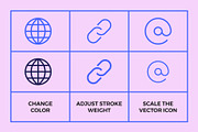 User Interface Line Icons, an Outline Icon by Abstracto-Create (Thumbnail 2 of 9)