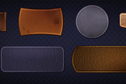 Vintage leather patches with, an Object Illustration by art PVP - market (Thumbnail 2 of 3)