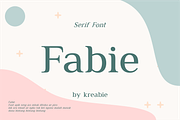 Fabie Serif Font, a Serif Font by Kreabie (Thumbnail 1 of 5)