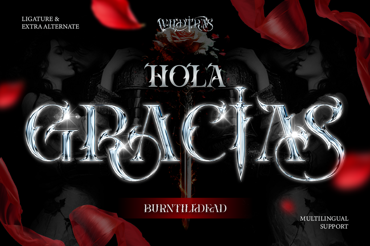 Wildtras, a Blackletter Font by Burntilldead (Photo 12 of 12)