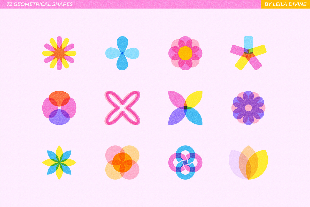 RISO Shapes Geometric Collection, an Object Graphic by Leila Divine (Photo 5 of 12)