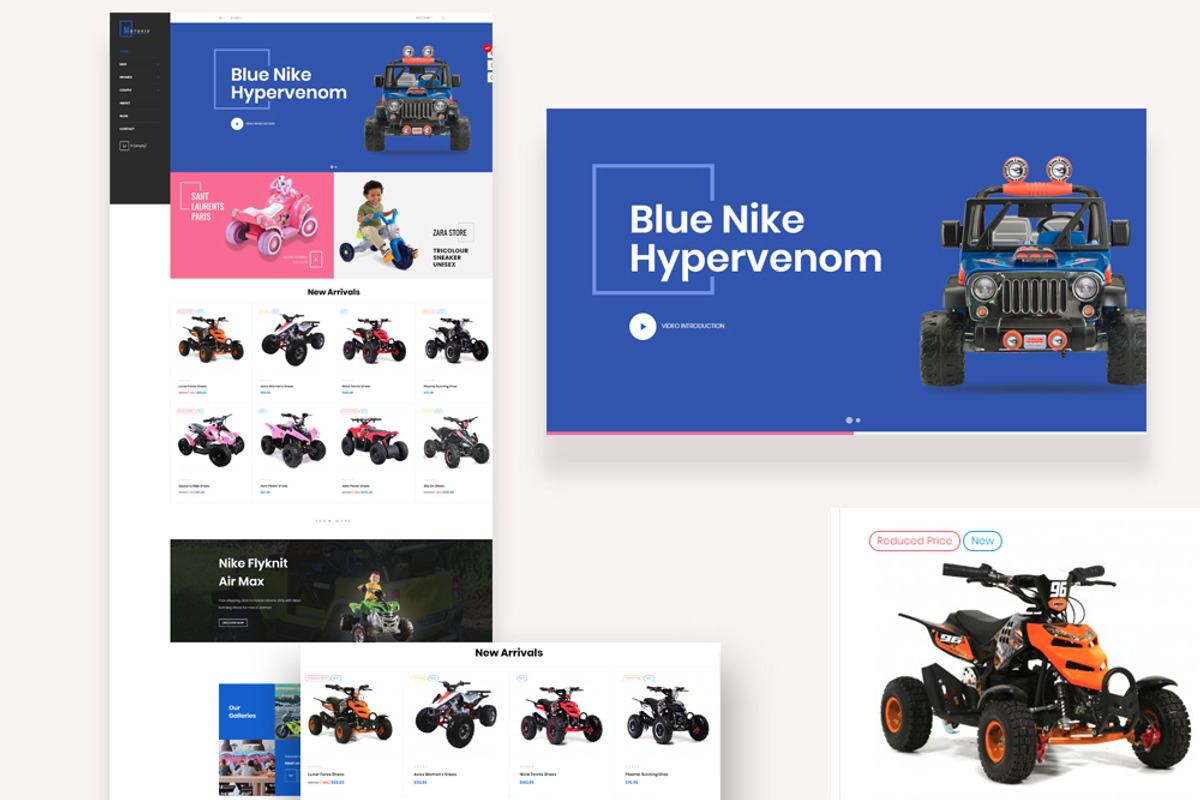 LEO MOTOKID - KID CAR, ELECTRIC CAR,, a Bootstrap Template by LeoTheme (Photo 1 of 7)