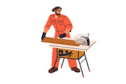 Workers, carpenters do woodwork set, a Work Illustration by Good Studio (Thumbnail 8 of 11)