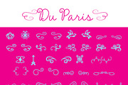 Du Paris Dingbat Font, a Font by Elaine Leon (Thumbnail 1 of 2)