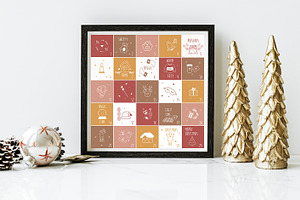 Cozy Christmas - Clipart & Patterns