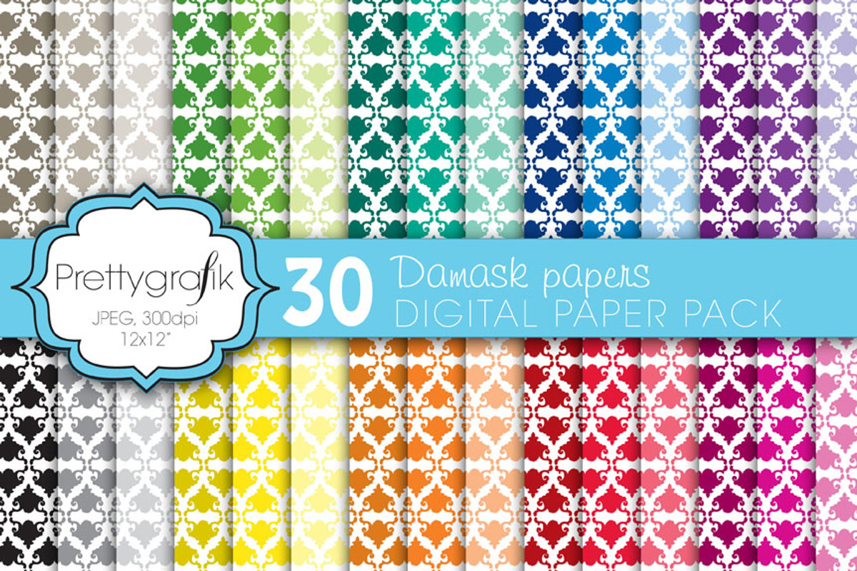 damask digital paper, commercial use