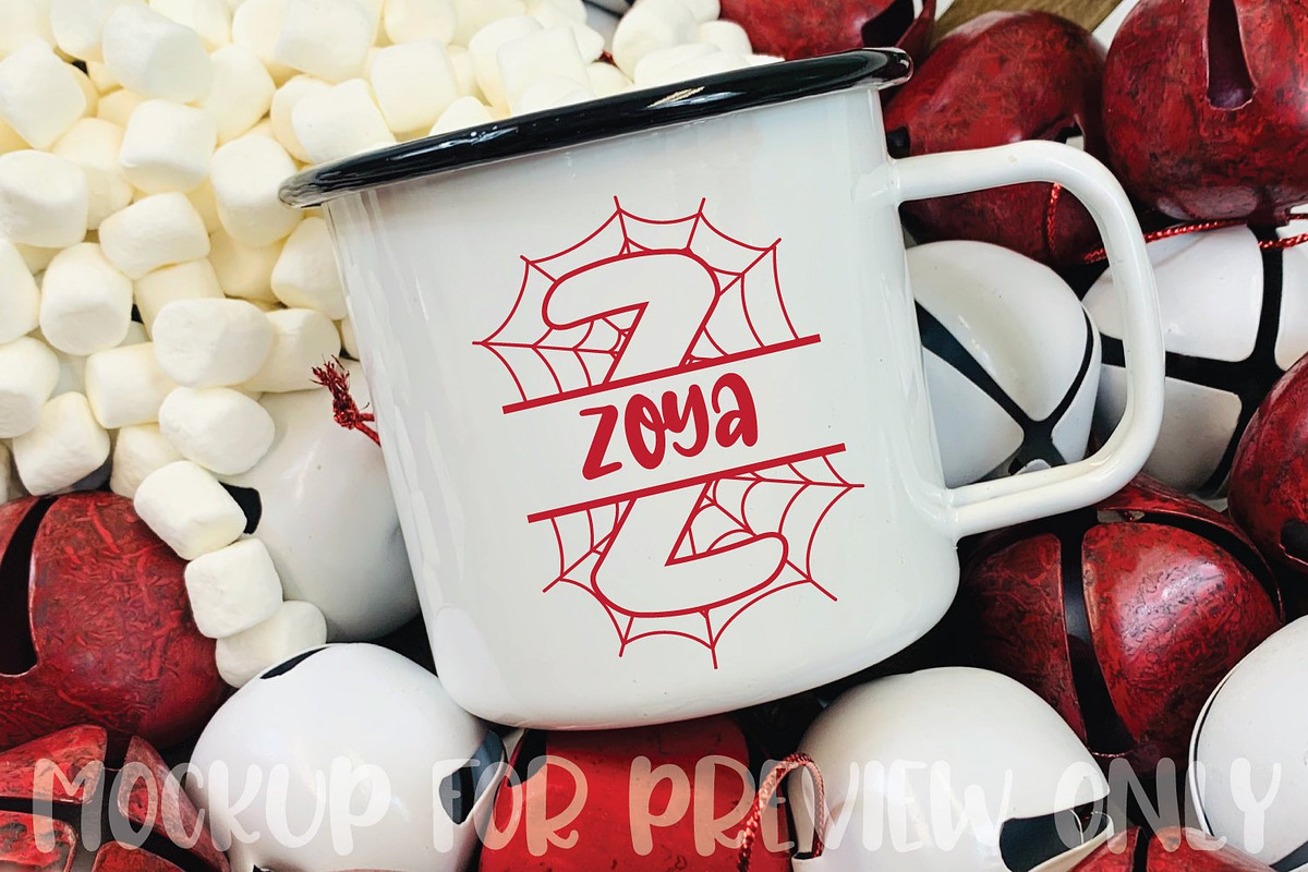 Spider Web Halloween Monogram Font, a Symbol Font by Aqua Artistry Creations (Photo 2 of 7)