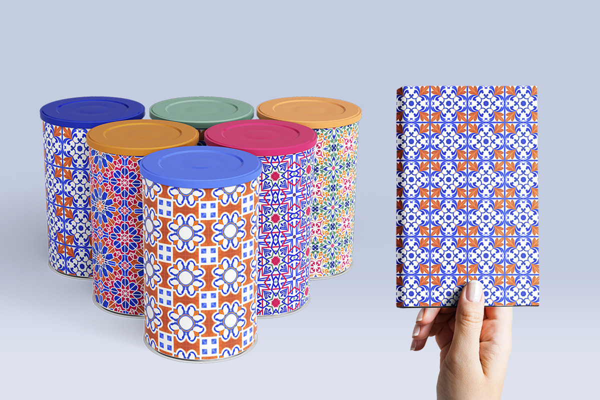 Mauritanian Ornaments Hand Painted, a Pattern Graphic by ColorfulNest (Photo 5 of 6)