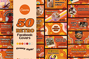 50 Retro Cover Templates Groovy, a Templates & Theme by TemplateCastleStore (Thumbnail 1 of 9)