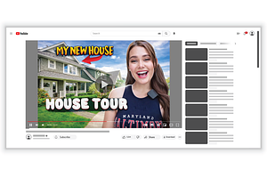 House tour youtube thumnail design